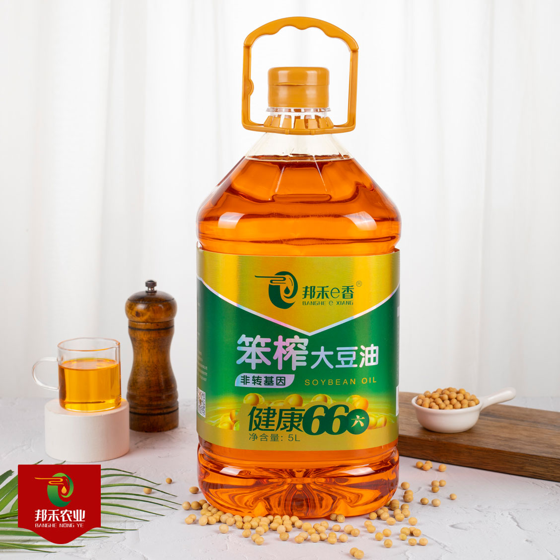 笨榨大豆油5L